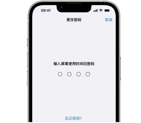 和林格尔iPhone屏幕维修分享iPhone屏幕使用时间密码忘记了怎么办 